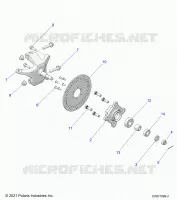 LENKUNG, FRONT HUB AND SPINDLE