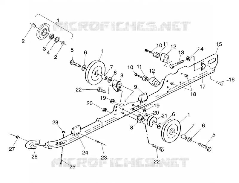 SCHIENEN-MONTAGE SUSPENSION (TOURING)