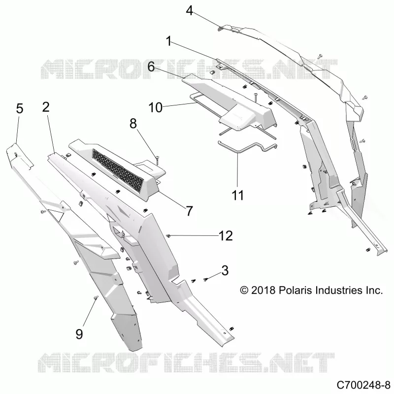 KAROSSERIE HINTEN FENDERS AND BEZELS- Z21N4M99AG (C700248-8)