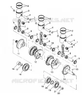KURBELWELLE   KOLBEN SL 650 / B934058 (4924732473023A)