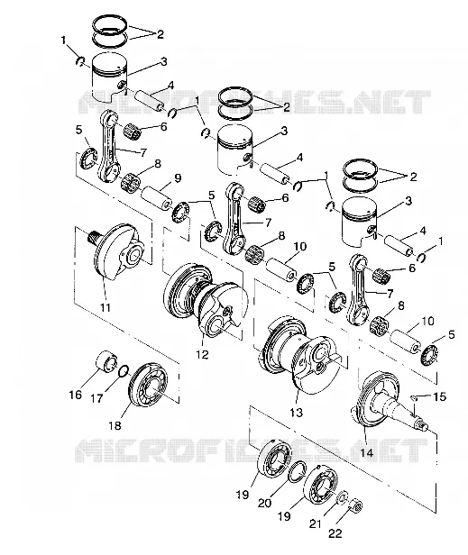 KURBELWELLE   KOLBEN SL 650 / B934058 (4924732473023A)