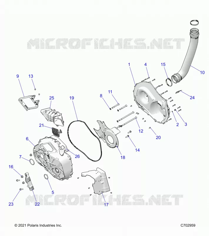 ANTRIEB, CLUTCH COVER AND DUCTING