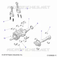 ENGINE, KURBELWELLE AND BEARINGS