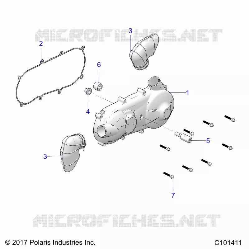ANTRIEB, CLUTCH COVER AND DUCTING