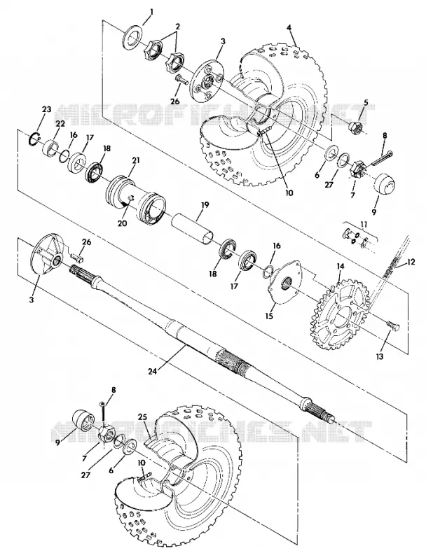 HECKANTRIEB ASSEMBLY 350 2X4 (4918531853019A)