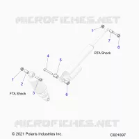 SUSPENSION, SHOCK MOUNTING, REAR SUSP.