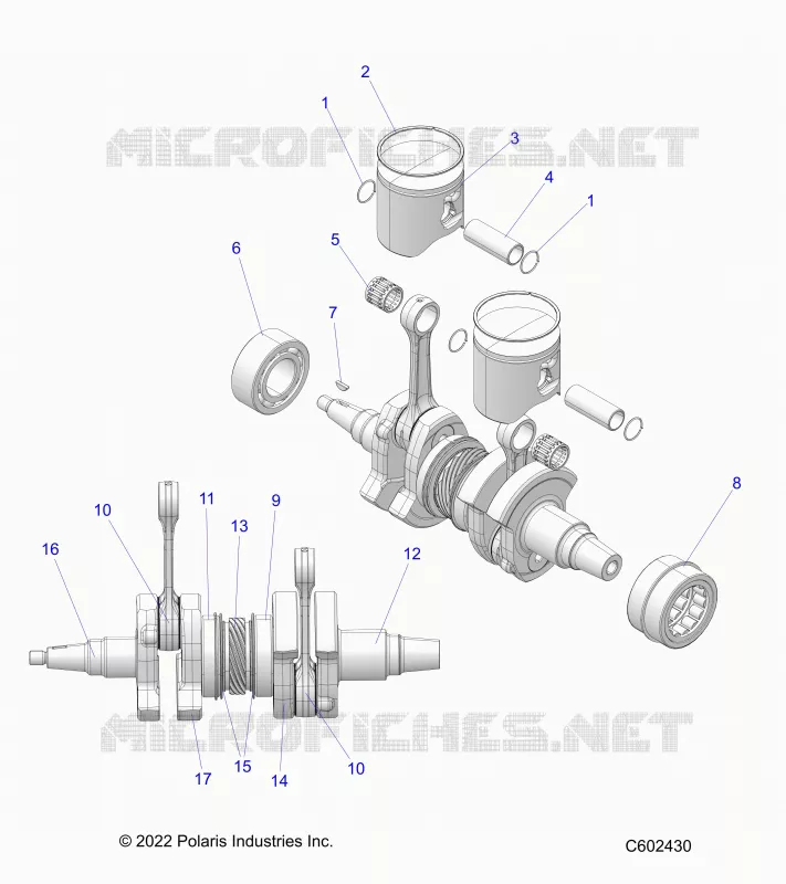 ENGINE, PISTON AND KURBELWELLE