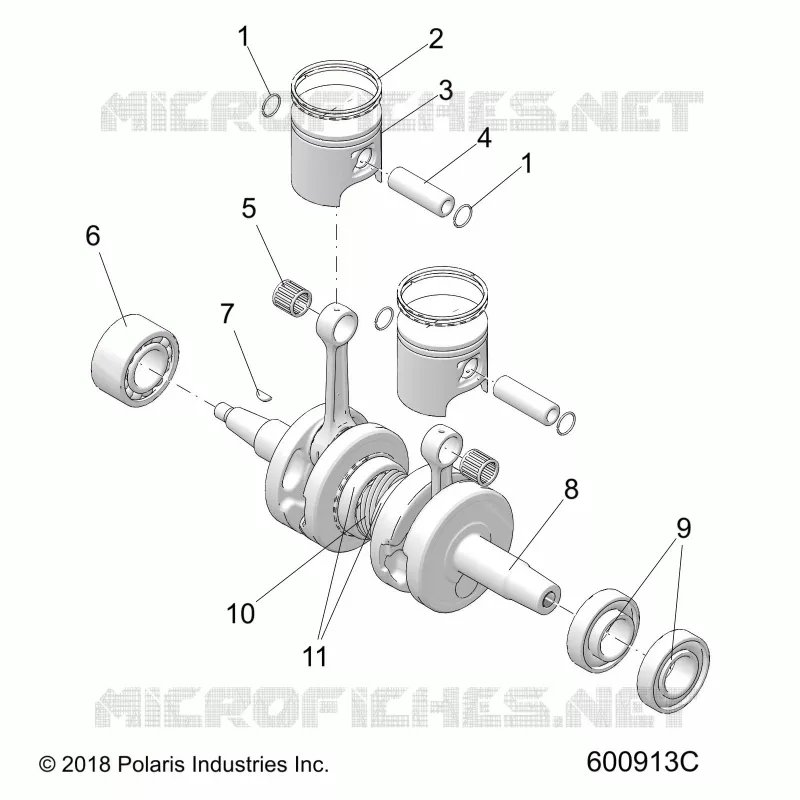 ENGINE, PISTON AND KURBELWELLE