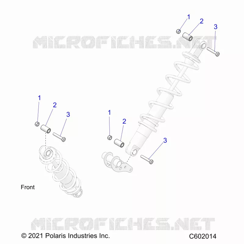 SUSPENSION, SHOCK MOUNTING, REAR SUSP.