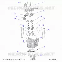 ENGINE, ZYLINDERKOPF, CAMS AND VALVES