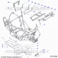 CHASSIS, MAIN FRAME AND SKID PLATES -Z22NAS99CK/FK (C0703286)
