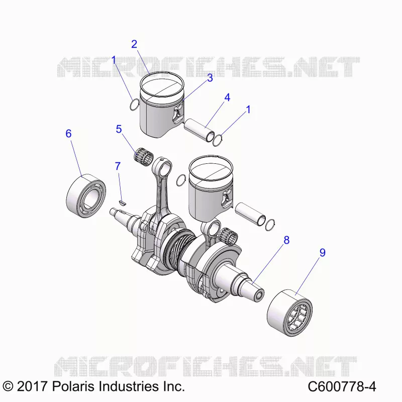 ENGINE, PISTON AND KURBELWELLE