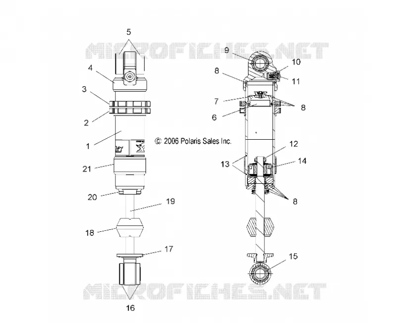 FRONT SCHOCK TRACK (FOX/7043267)