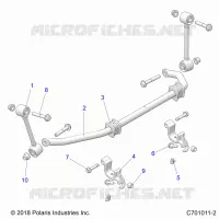 SUSPENSION, FRONT STABILISATORSTANGE- Z23NAE99FR/SCR/FR (C701011-2)