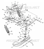 FRONT SUSPENSION AND SKI 440 XCR SP 0961760 (4931583158B001)