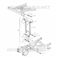 HINTER SPREIZE STABILISATOR ASSEMBLY 6x6 400L, SWEDISH S948740 and  NORWEGIAN N94 (4926812681037A)