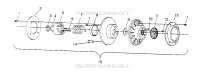 angetriebene Kupplungs ASSEMBLY 500 CARB 0962764, 500 CARB SKS 0962564,  500 CARB SK (4931873187C007)