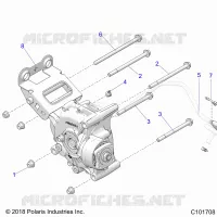 ANTRIEB, GEARCASE MOUNTING, REAR