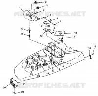 HAUBE/SCHEINWERFER 500 EFI 0942774 and EFI SKS 0942574 (4924982498006A)