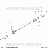 ANTRIEB, DRIVE SHAFT, FRONT