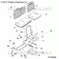 SITZ ASM. AND SLIDER
