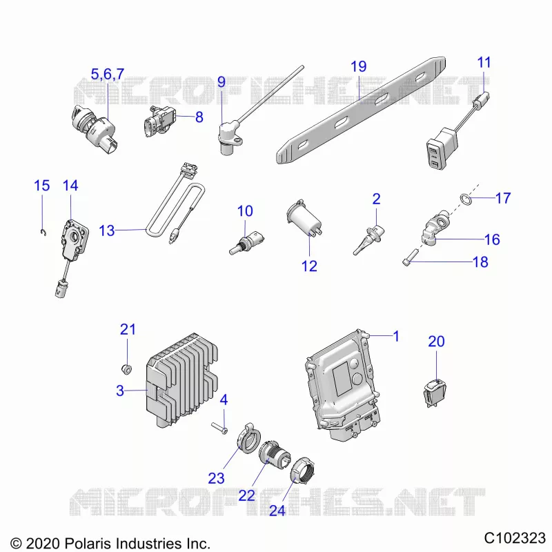 ELEKTRIC, SWITCHES, SENSORS, ECU AND CONTROL MODULES