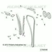 CAM CHAIN AND TENSIONER