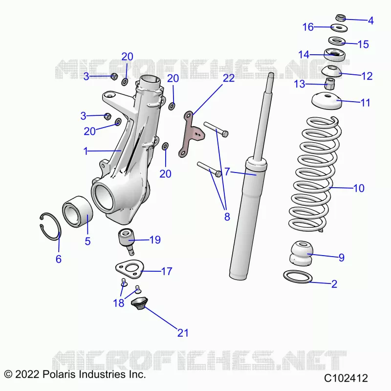 SUSPENSION, FRONT STRUT