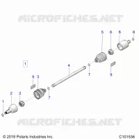 DRIVE TRAIN, GETRIEBE VORNE SHAFT