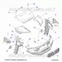 HAUBE, AND FRONT FENDERS