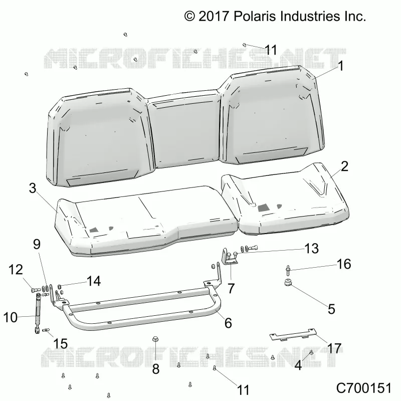 SITZ ASM. REAR