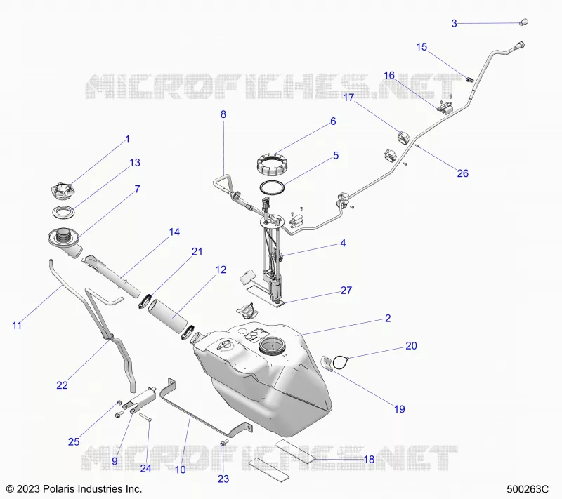 KRAFTSTOFFSYSTEM, FUEL TANK ASM.