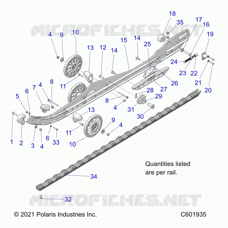 SUSPENSION, RAIL BEAM LH/RH