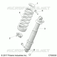 SUSPENSION, REAR SHOCK MOUNTING