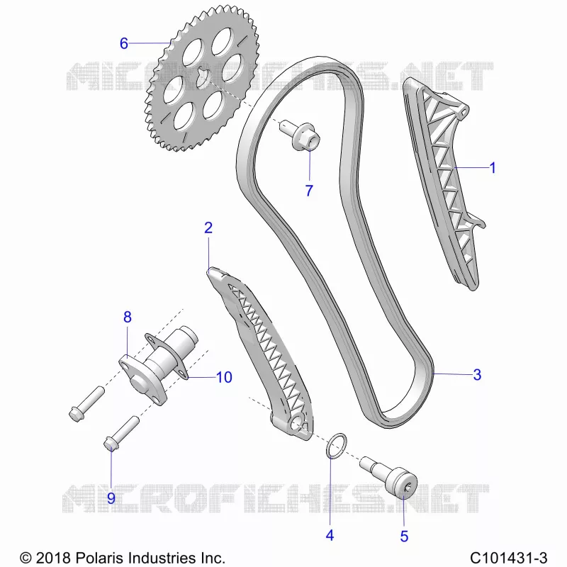 CAM CHAIN AND TENSIONER