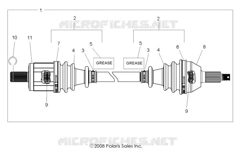 ANTRIEB, FRONT HALF SHAFT