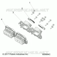 ENGINE, REED VALVE AND DROSSELN BODY ADAPTOR