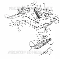 FRONT SUSPENSION AND SKI  TRAIL 0952761, TRAIL DELUXE 0952262,   AND EUROPE (4928862886B004)