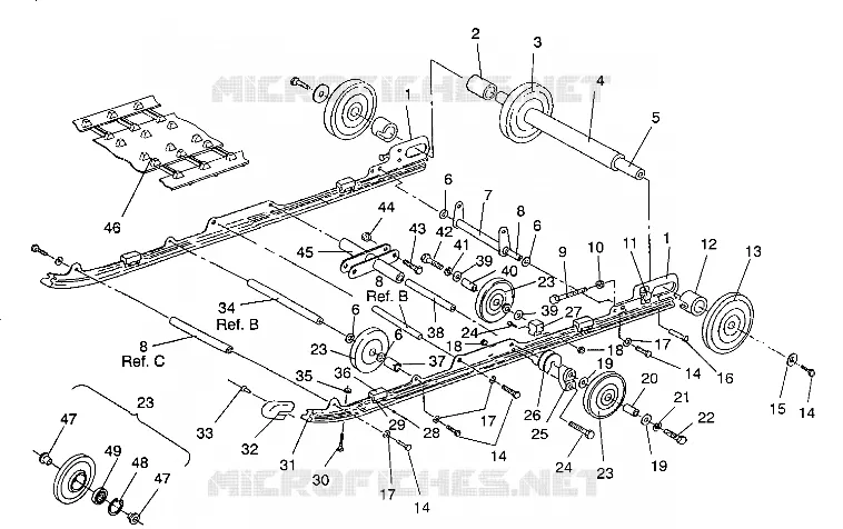 SUSPENSION ASSEMBLY 500 EFI SKS/0930574 (4922962296020A)