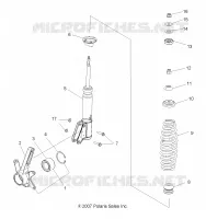 FRONT SUSPENSION STREBE