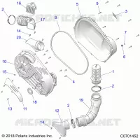 ANTRIEB, CLUTCH COVER AND DUCTING