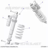 SUSPENSION, FRONT SHOCK MOUNTING