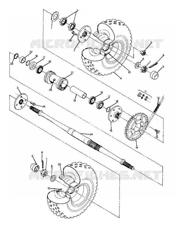 HECKANTRIEB ASSEMBLY UPDATED 2-91 6X6 (4919811981023A)