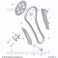 CAM CHAIN AND TENSIONER