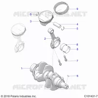 ENGINE, KURBELWELLE AND PISTON