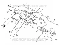 HINTER Drehmomentarm 700 RMK 0970966, 700 SKS 0970566, and EUROPEAN 700 SKS E970 (4938573857B014)