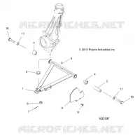 SUSPENSION, A-ARM AND STREBE MOUNTING