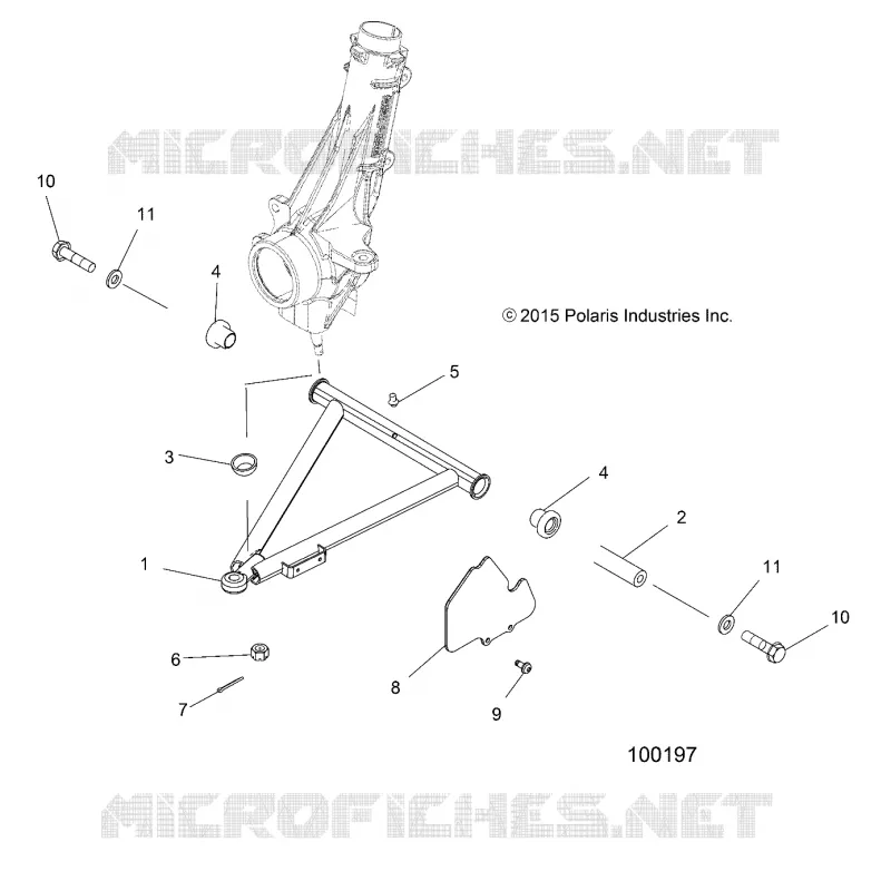 SUSPENSION, A-ARM AND STREBE MOUNTING