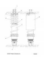 SUSPENSION, FRONT SHOCK TRACK