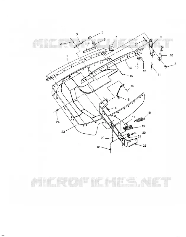 NOSEPAN ASSEMBLY SPORT 0950443, SPORT TOURING 0950243  AND EUROPEAN SPORT T (4928822882A010)
